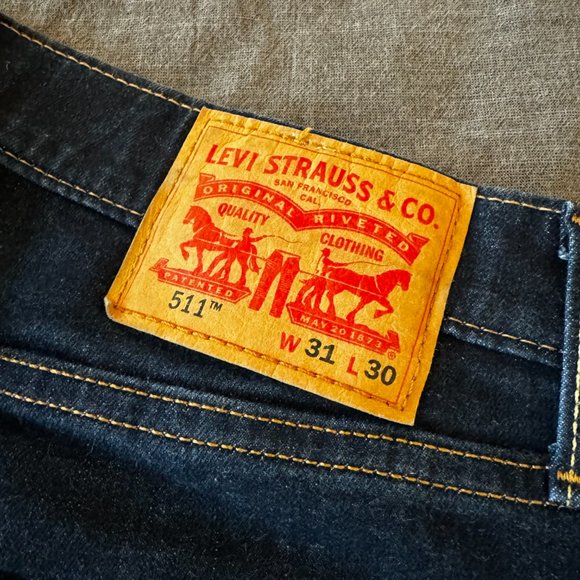 Levi Mens - 511 Slim Fit Jeans - 31x30 - Picture 2 of 2